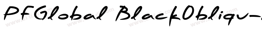 PFGlobal BlackObliqu字体转换 PFGlobal BlackObliqu字体转换